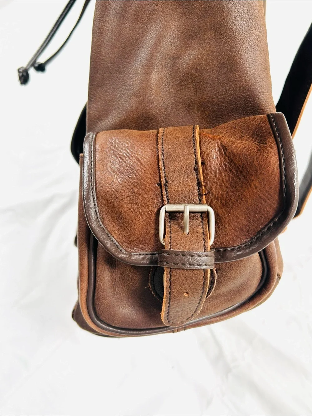 Unbranded Distressed Leather Backpack